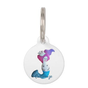 White Dove Mermaid Thunder_Cove Pet Tag