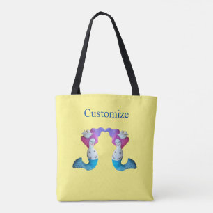 White Dove Mermaid Thunder_Cove  Tote Bag