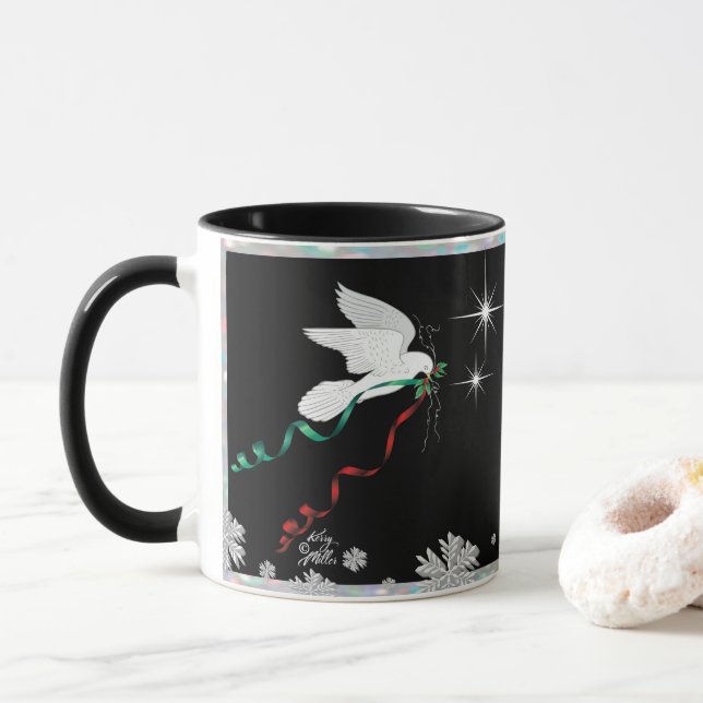 White Dove Mug (With Donut)