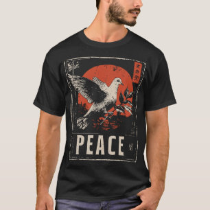 White Dove Peace Movement Anti War Symbol T-Shirt