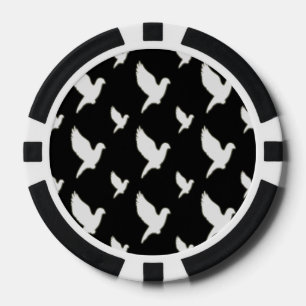 White Dove Poker Chips