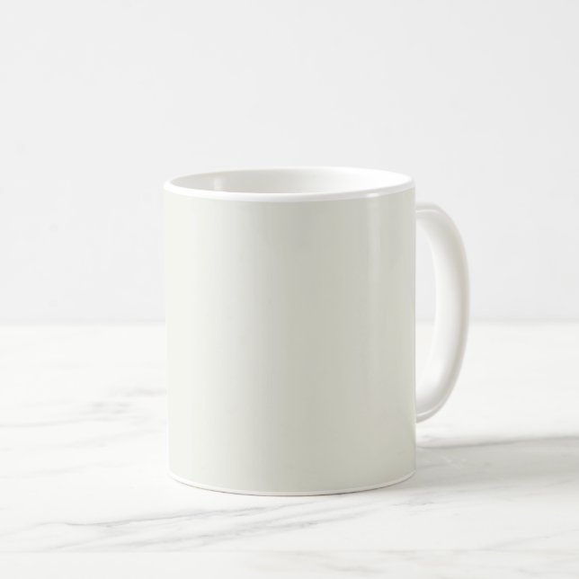 White Dove Solid Colour Coffee Mug (Front Right)
