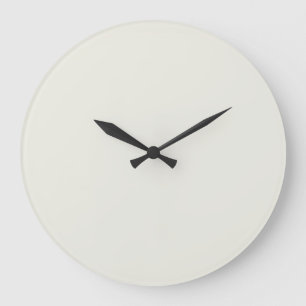 White Dove Solid Colour Large Clock