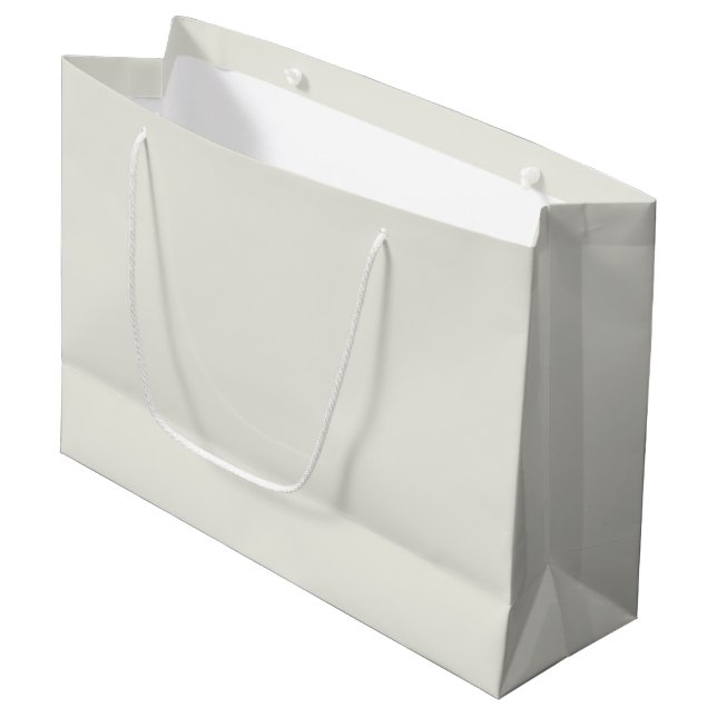 White Dove Solid Colour Large Gift Bag (Front Angled)