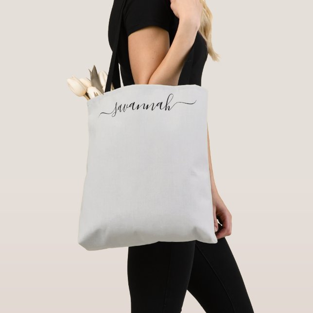 White Dove Solid Colour Tote Bag (Close Up)