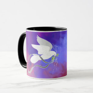White Dove Spreading Peace Mug