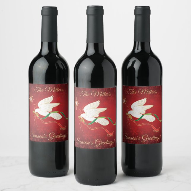 White Dove Wine Label (Bottles)