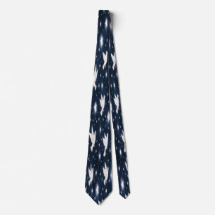 White Doves and Stars Tie