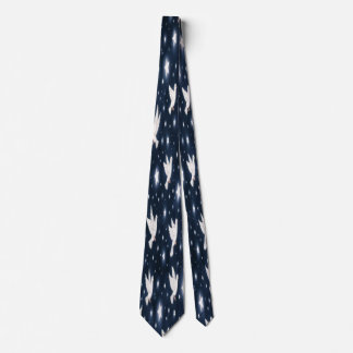 White Doves and Stars Tie
