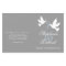 White doves blue ribbon grey Wedding Programme