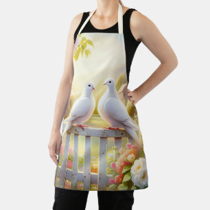 White Doves Cottage Garden Apron