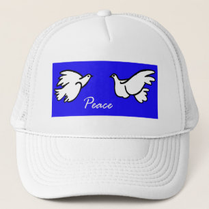 White Doves of Peace Trucker Hat
