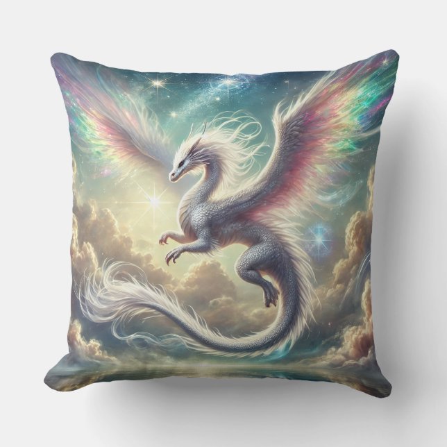 White Dragon Cushion (Front)