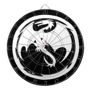 White Dragon gold dartboard