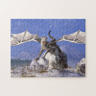 White Dragon Jigsaw Puzzle
