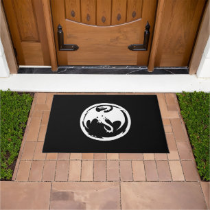 White Dragon large doormat