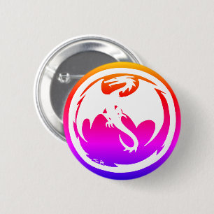White Dragon neon button