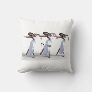 White Dress Dancer Thunder_Cove Cushion