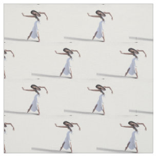 White Dress Dancer Thunder_Cove Fabric