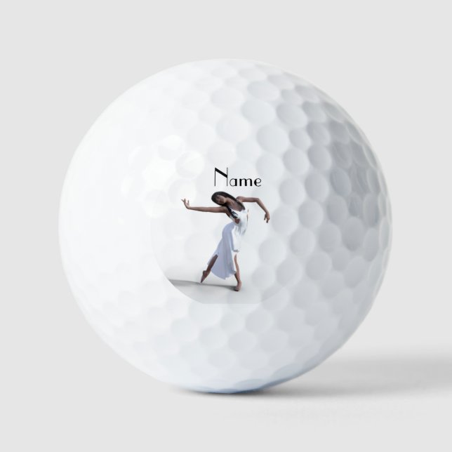 White Dress Dancer Thunder_Cove  Golf Balls (Front)