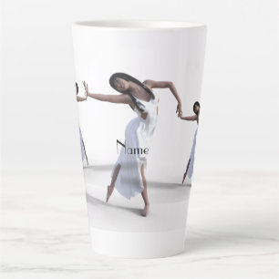 White Dress Dancer Thunder_Cove Latte Mug