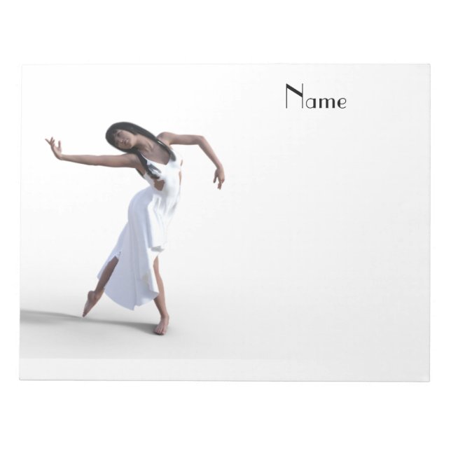White Dress Dancer Thunder_Cove Notepad (Front)