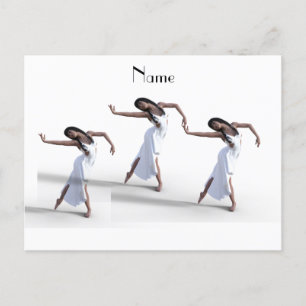 White Dress Dancer Thunder_Cove Postcard