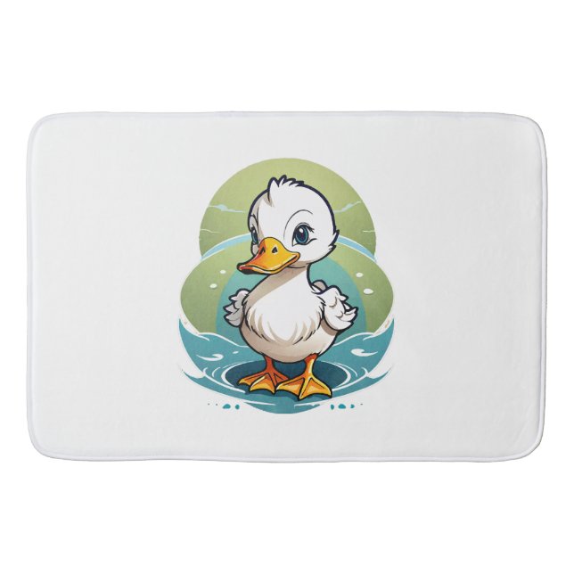 white-duck bath mat (Front)