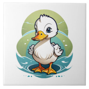 white-duck ceramic tile