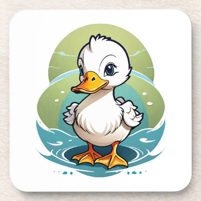 white-duck coaster (Front)