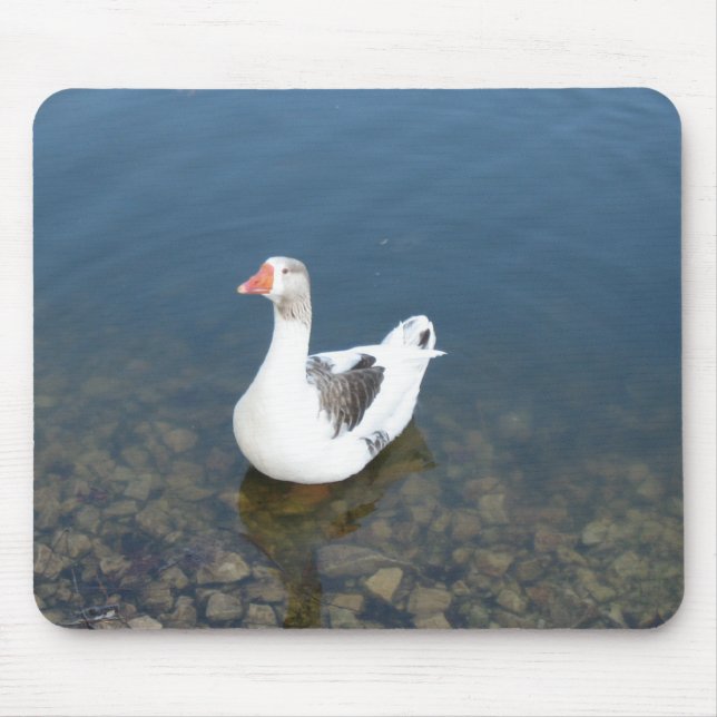 White Duck Mouse Pad (Front)