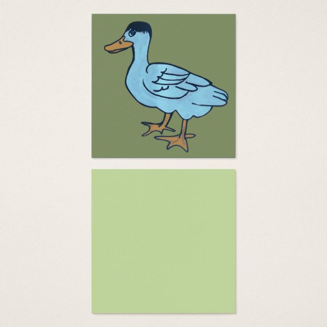 White duck with black head (Front & Back)