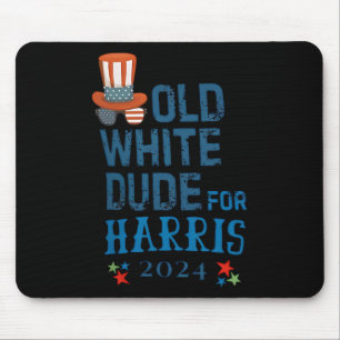 White Dude For Kamala-harris President 2024 Mouse Pad