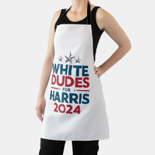 White Dudes For Harris-2024 Election Apron
