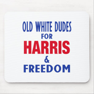 White Dudes For Harris And Freedom Vote President Mouse Pad