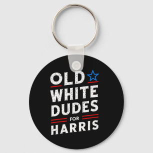 White Dudes For Harris Kamala 2024 Key Ring