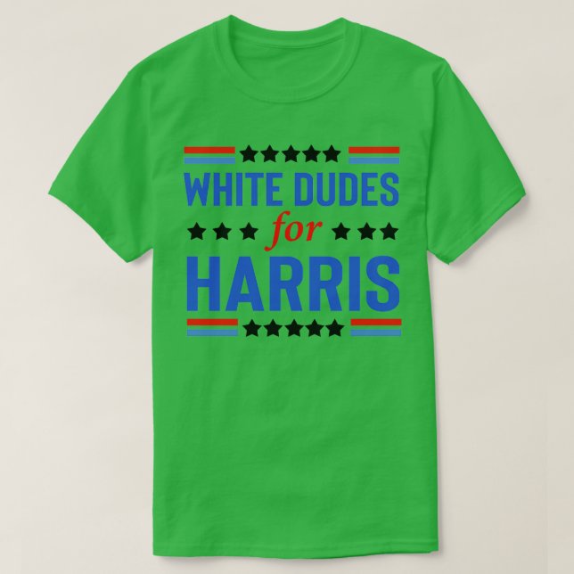 White Dudes For Kamala  9 T-Shirt (Design Front)