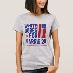 White Dudes for Kamala Harris 2024 Election T-Shirt