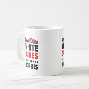 White Dudes For Kamala Harris Election Gift Coffee Mug