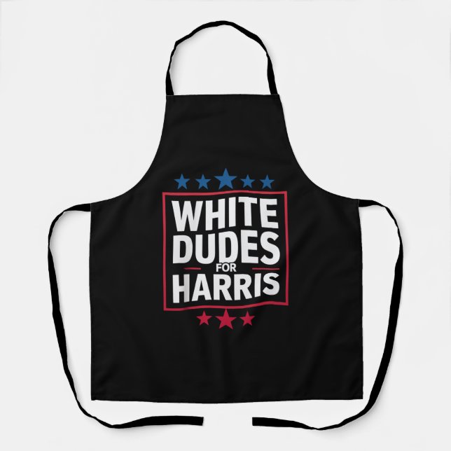 White Dudes For Kamala Harris For President 2024  Apron (Front)