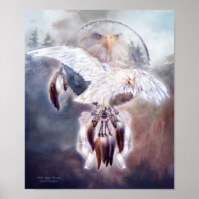 White Eagle Dreams 2 Art Poster/Print Poster (Front)