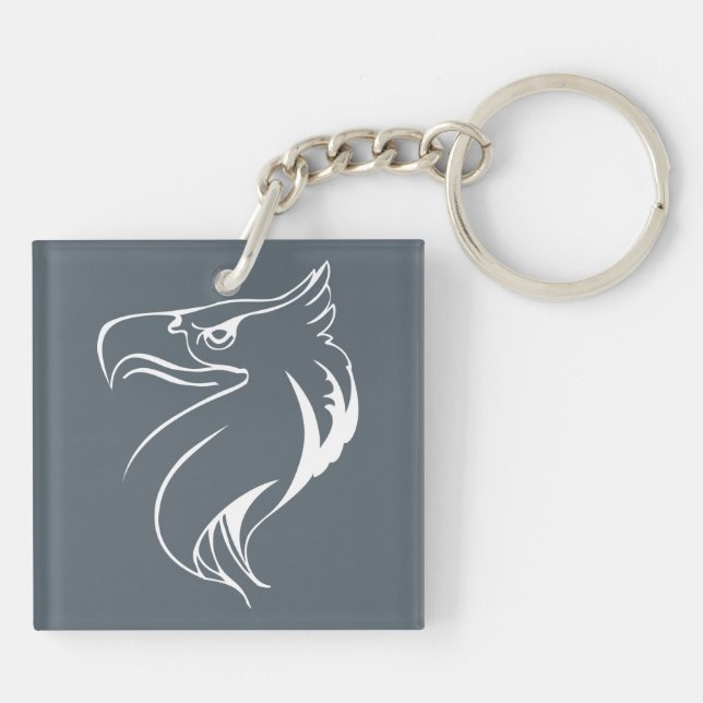 White eagle key ring (Back)