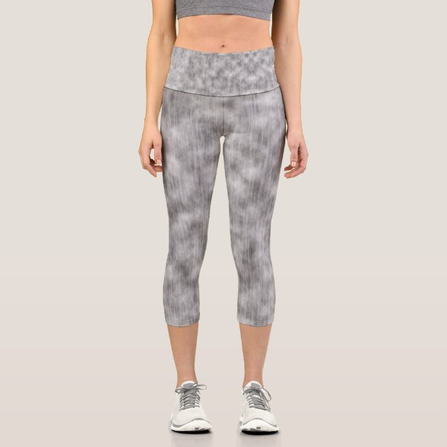 White Echo Capri Leggings (Front)