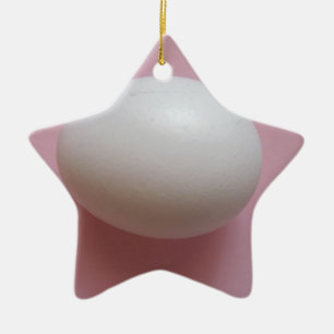 White Egg Ceramic Tree Decoration