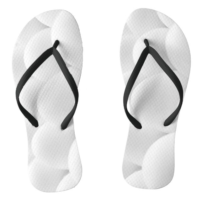 White Eggs Shells Funny Custom Created Thongs (Footbed)