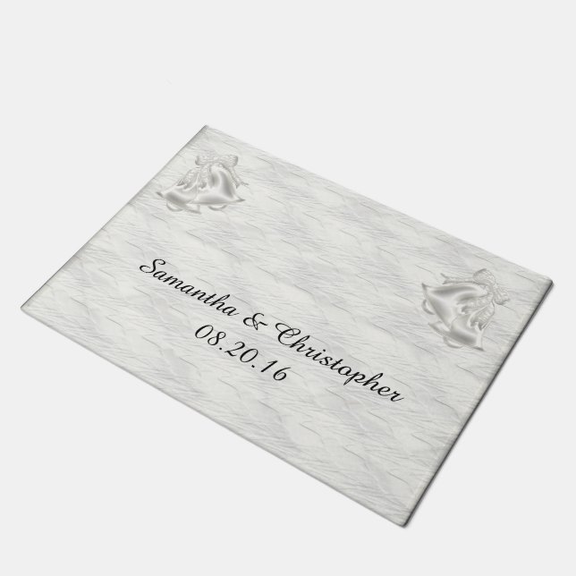 White Elegance #1 Doormat (Angled)