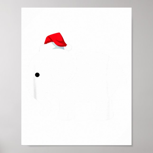White Elephan, Christmas Party Gift  Poster (Front)