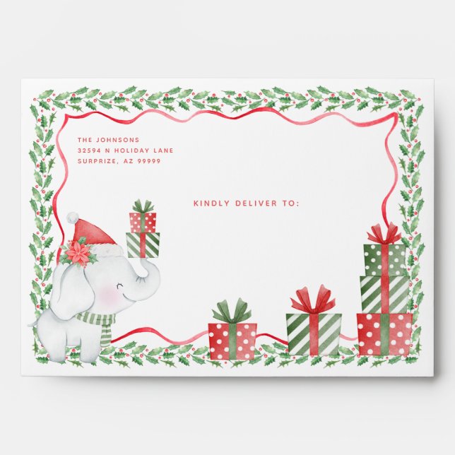 White Elephant Christmas Envelope (Front)
