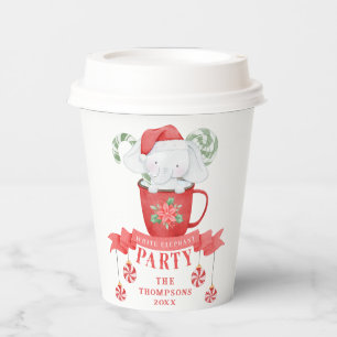 White Elephant Christmas    Paper Cups