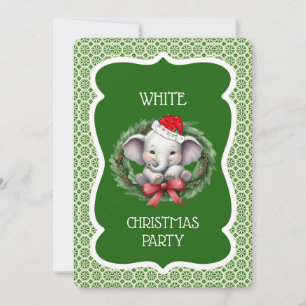White Elephant Christmas Party Invitation